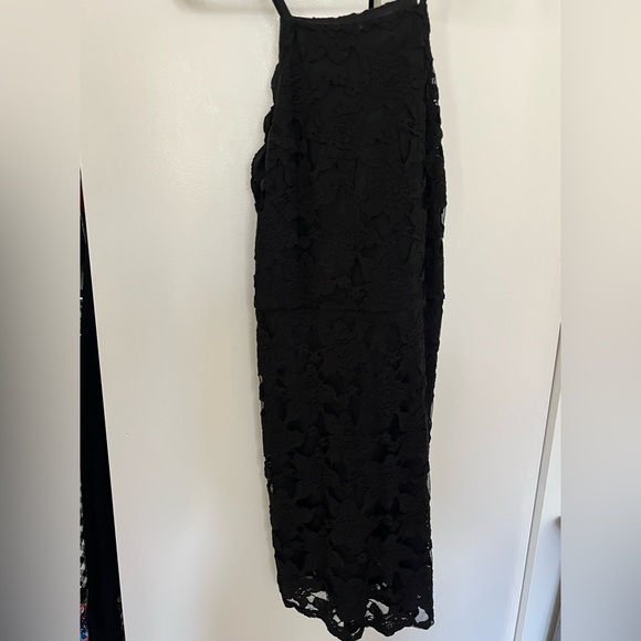 Black Lace Mini Dress - Picture 2 of 5